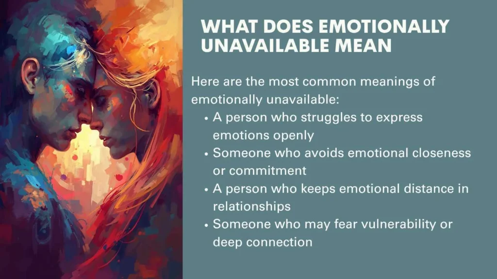 what does emotionally unavailable mean