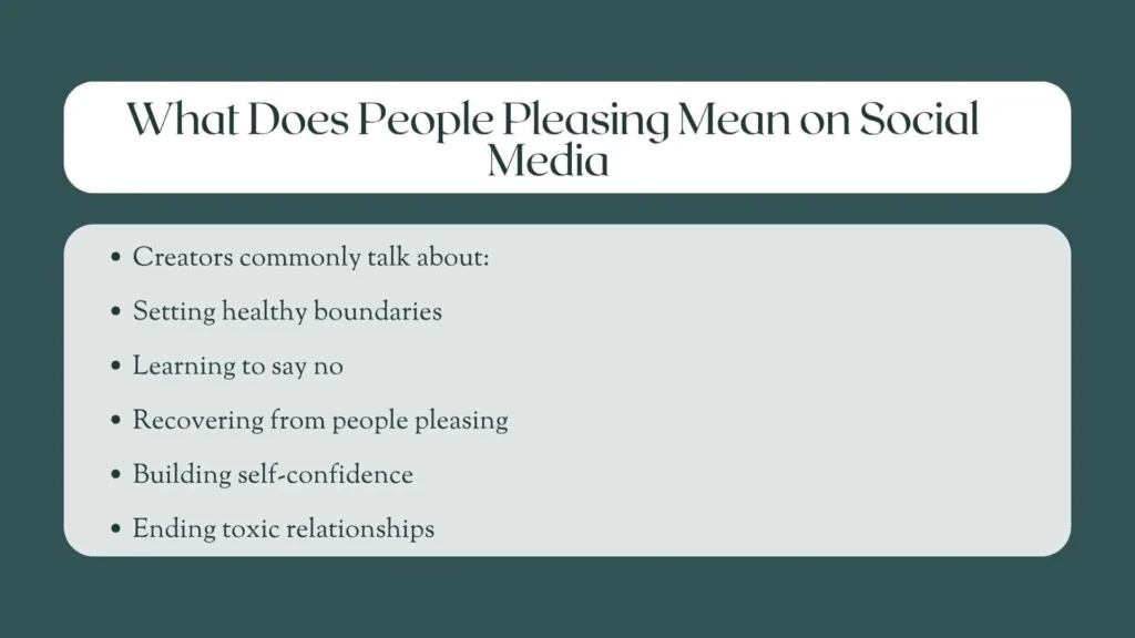What Does People Pleasing Mean on Social Media