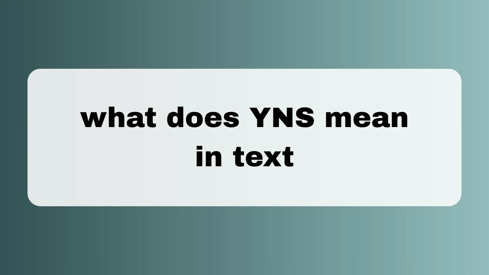 What Does YNS Mean in Text? Meaning, Slang, TikTok, Examples & More