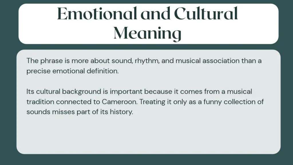 Emotional and Cultural Meaning