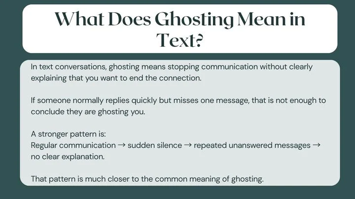 What Does Ghosting Mean in Text?