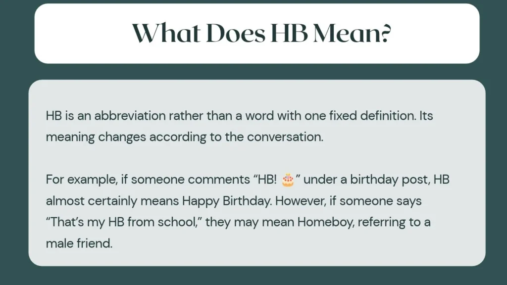 What Does HB Mean?