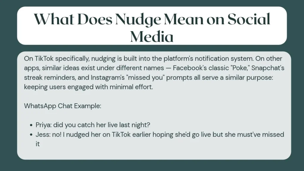 What Does Nudge Mean on Social Media