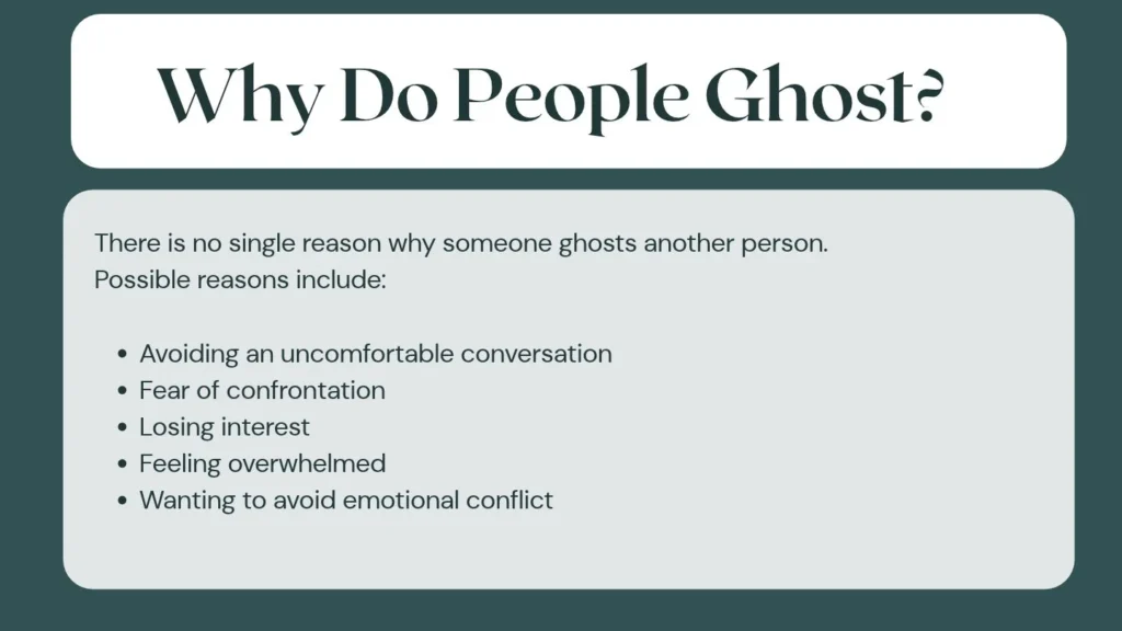 Why Do People Ghost?