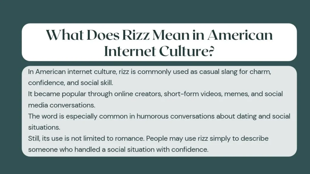 What Does Rizz Mean in American Internet Culture?