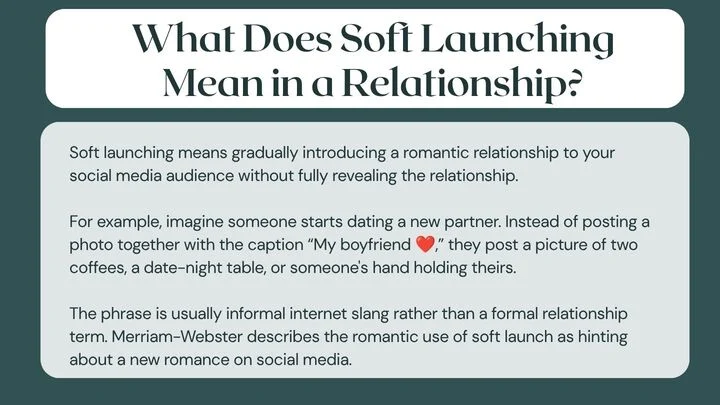 What Does Soft Launching Mean in a Relationship?