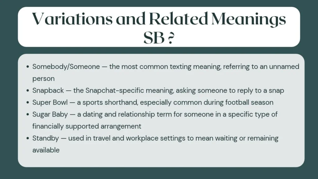 Variations and Related Meanings
