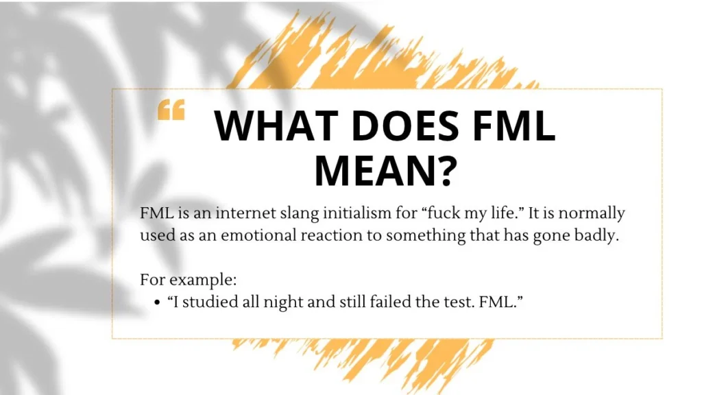 What Does FML Mean?