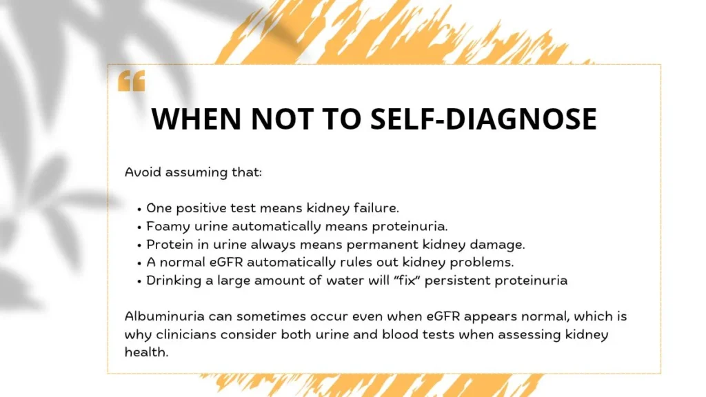 When Not to Self-Diagnose