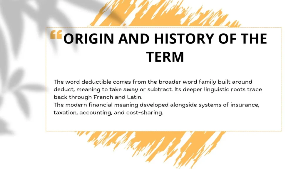 Origin and History of the Term