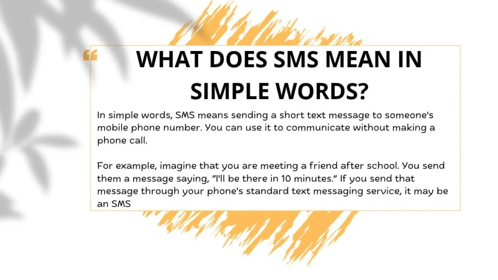 What Does SMS Mean in Simple Words?